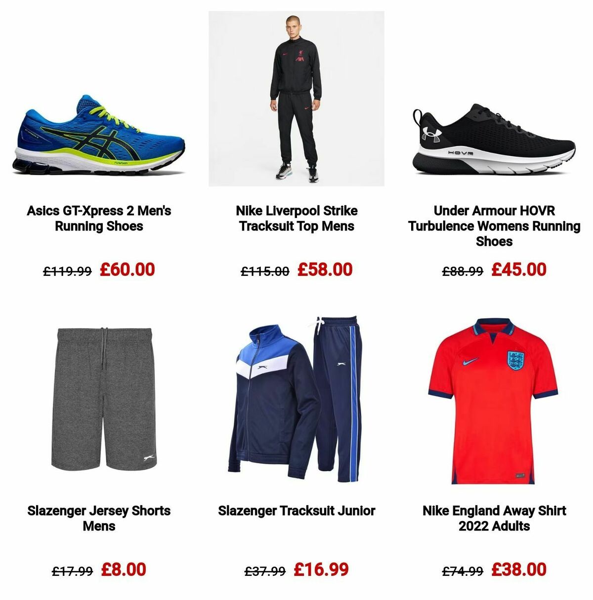 Sports Direct Offers from 30 December