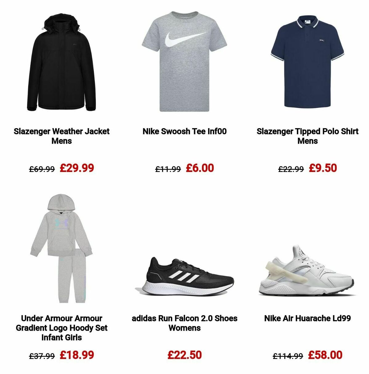 Sports Direct Offers from 30 December