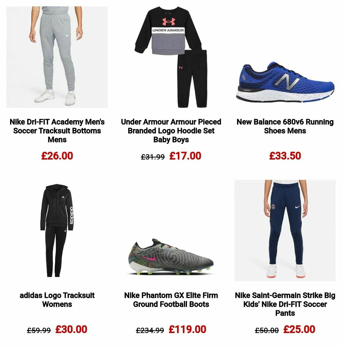 Sports Direct Offers from 30 December