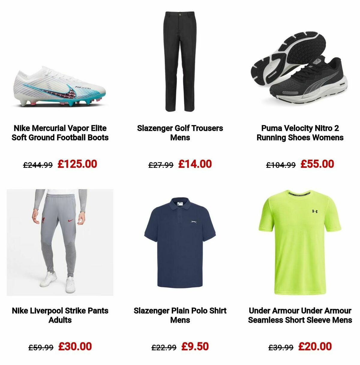 Sports Direct Offers from 30 December