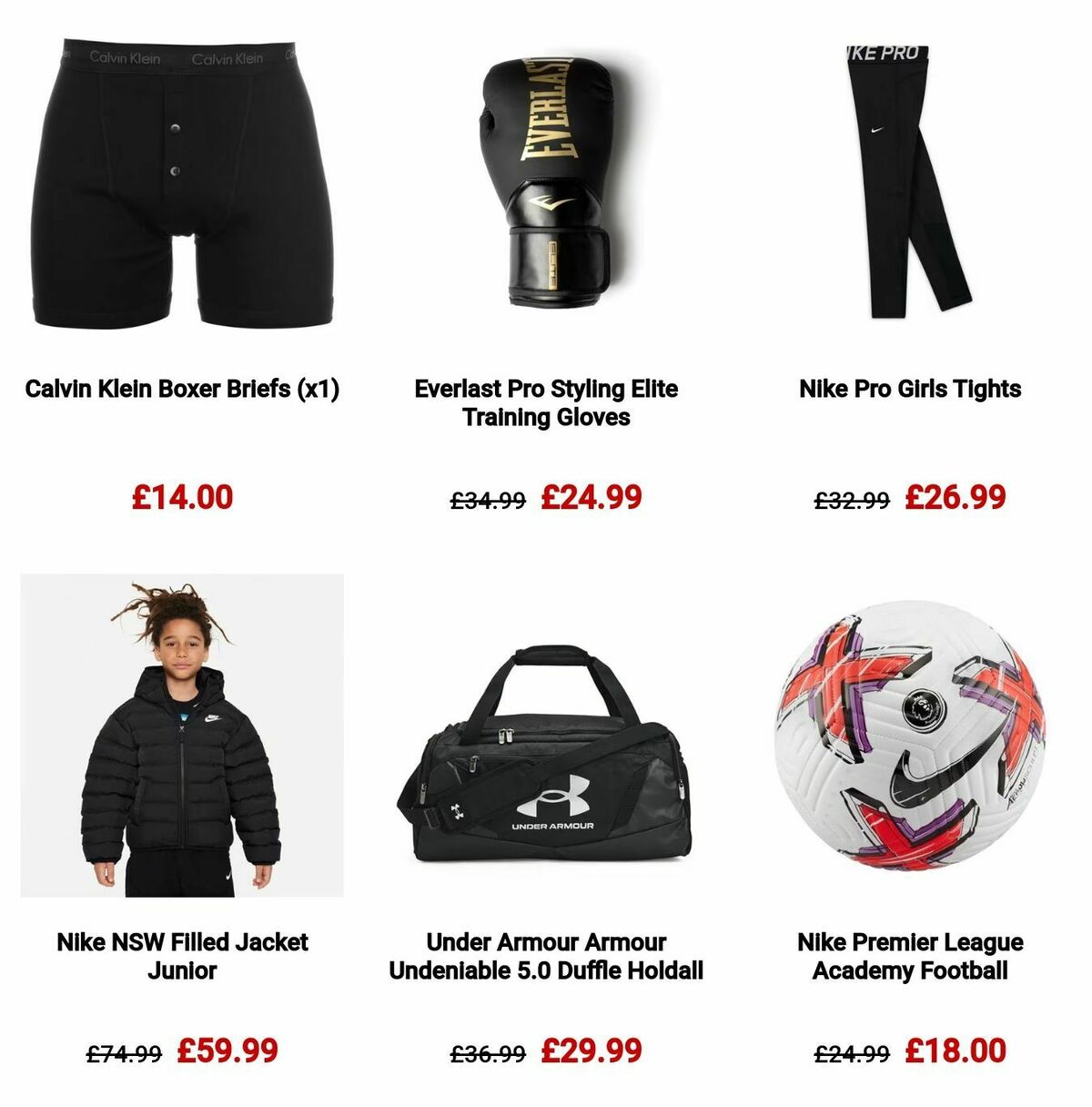 Sports Direct Offers from 30 December