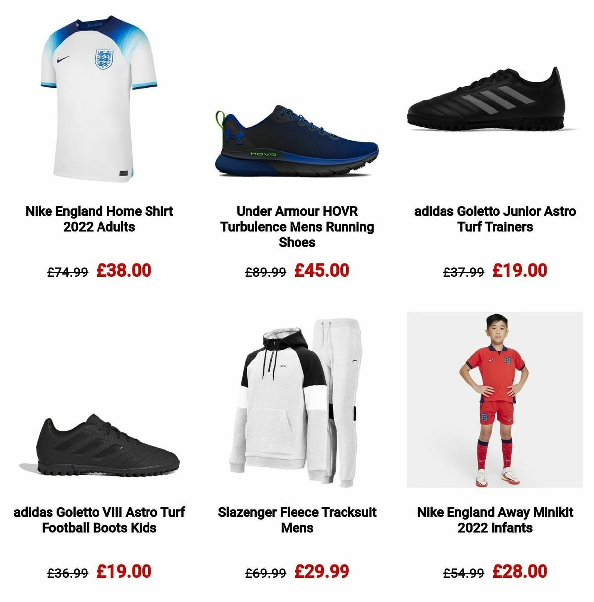 Sports Direct Offers from 30 December