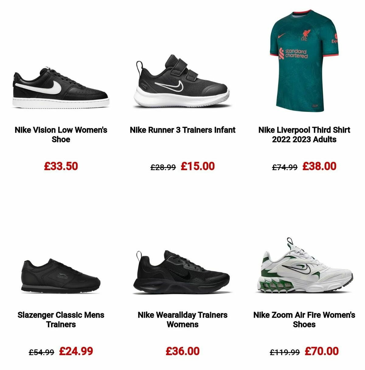 Sports Direct Offers from 30 December