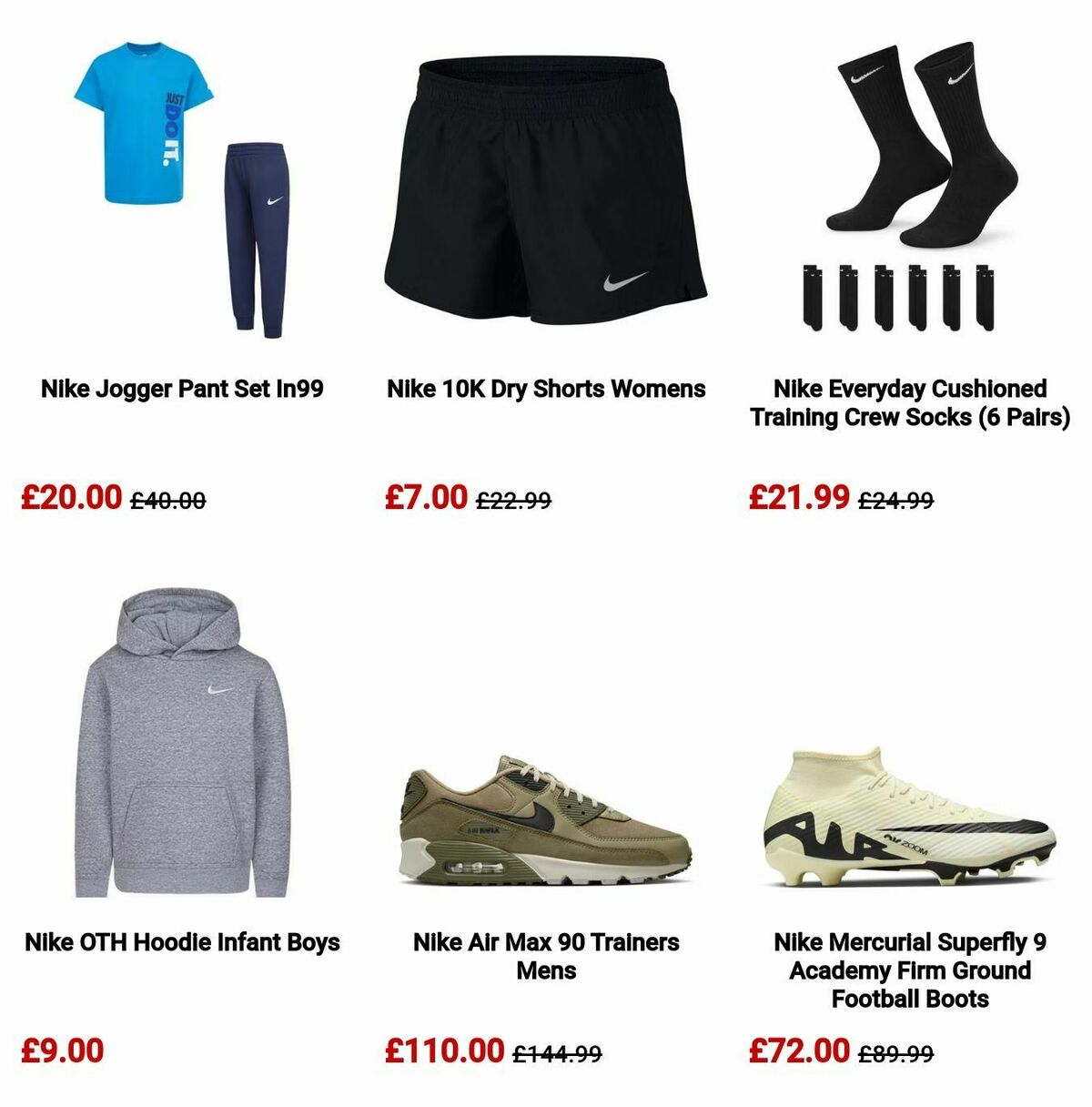 Sports Direct Offers from 15 May