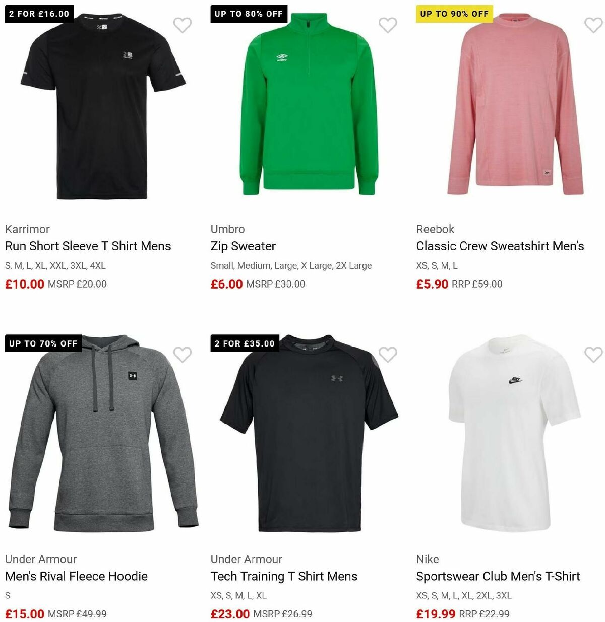 Sports Direct Offers from 14 June