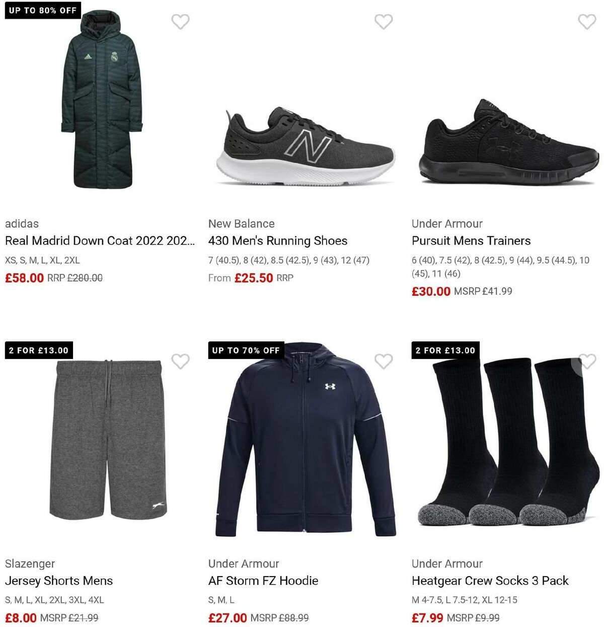 Sports Direct Offers from 14 June