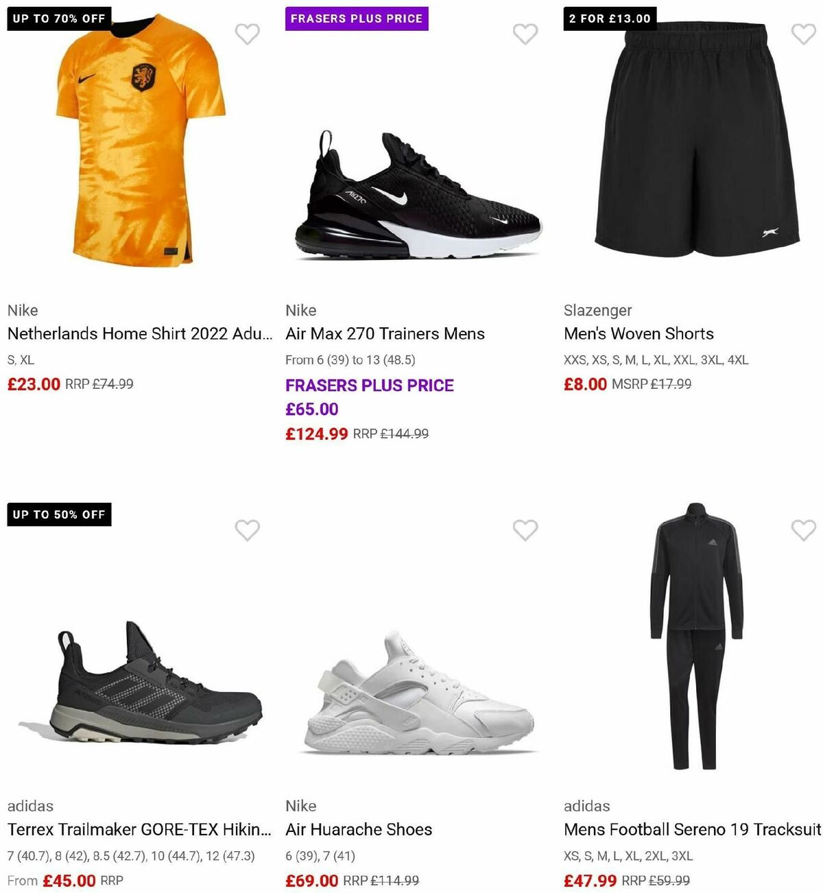 Sports Direct Offers from 14 June