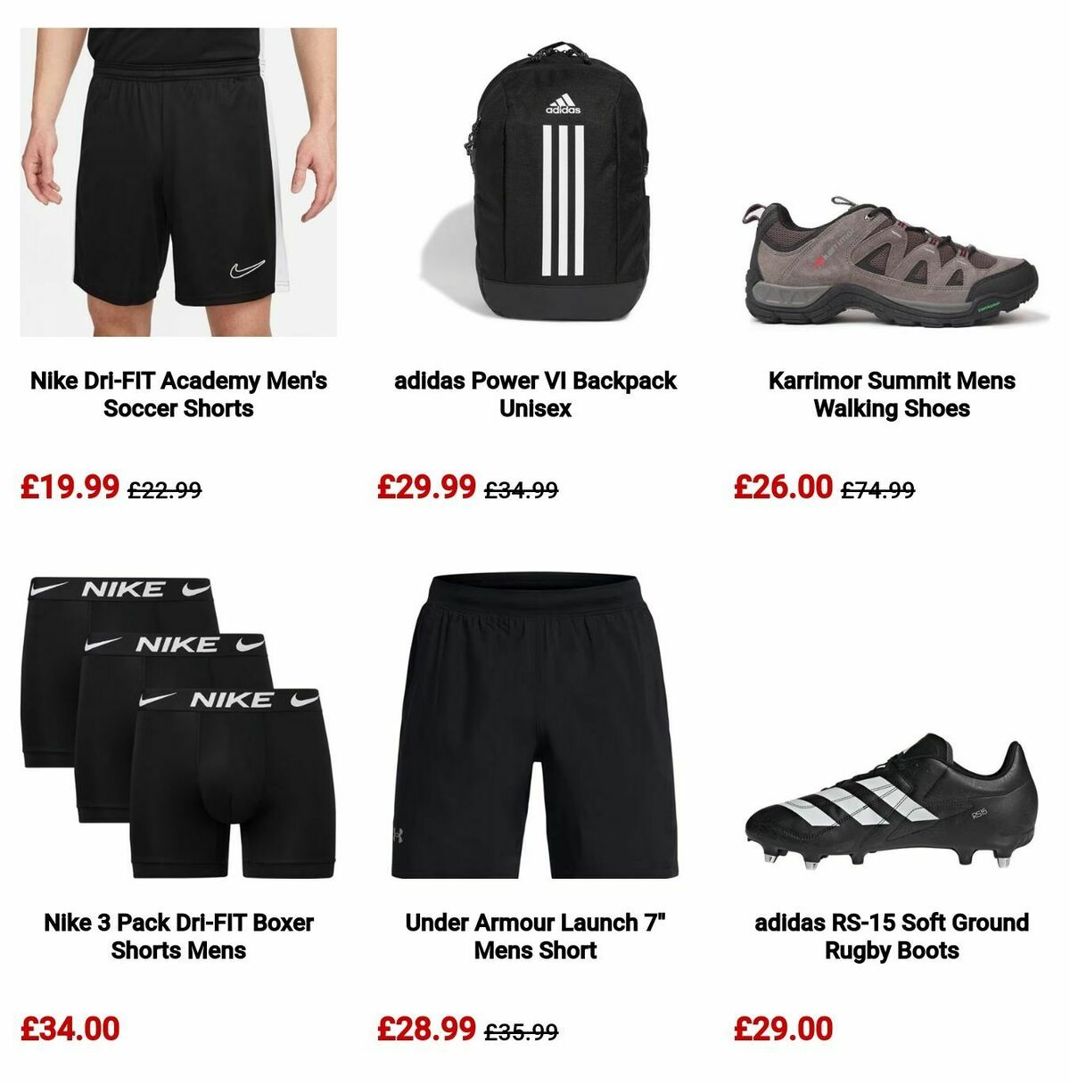 Sports Direct Offers from 11 July