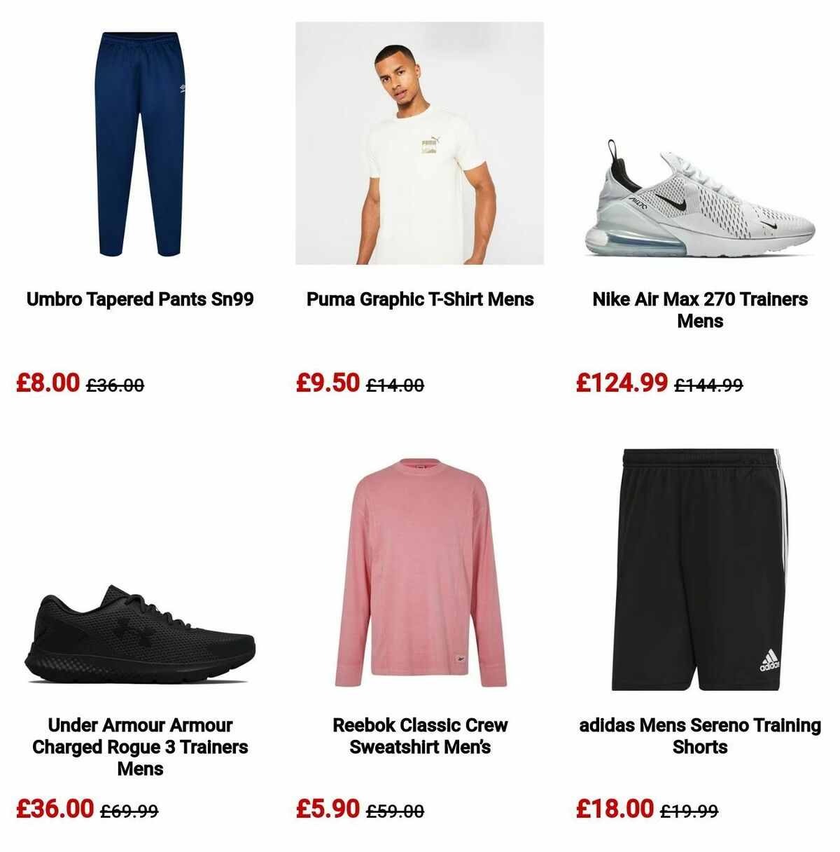 Sports Direct Offers from 11 July