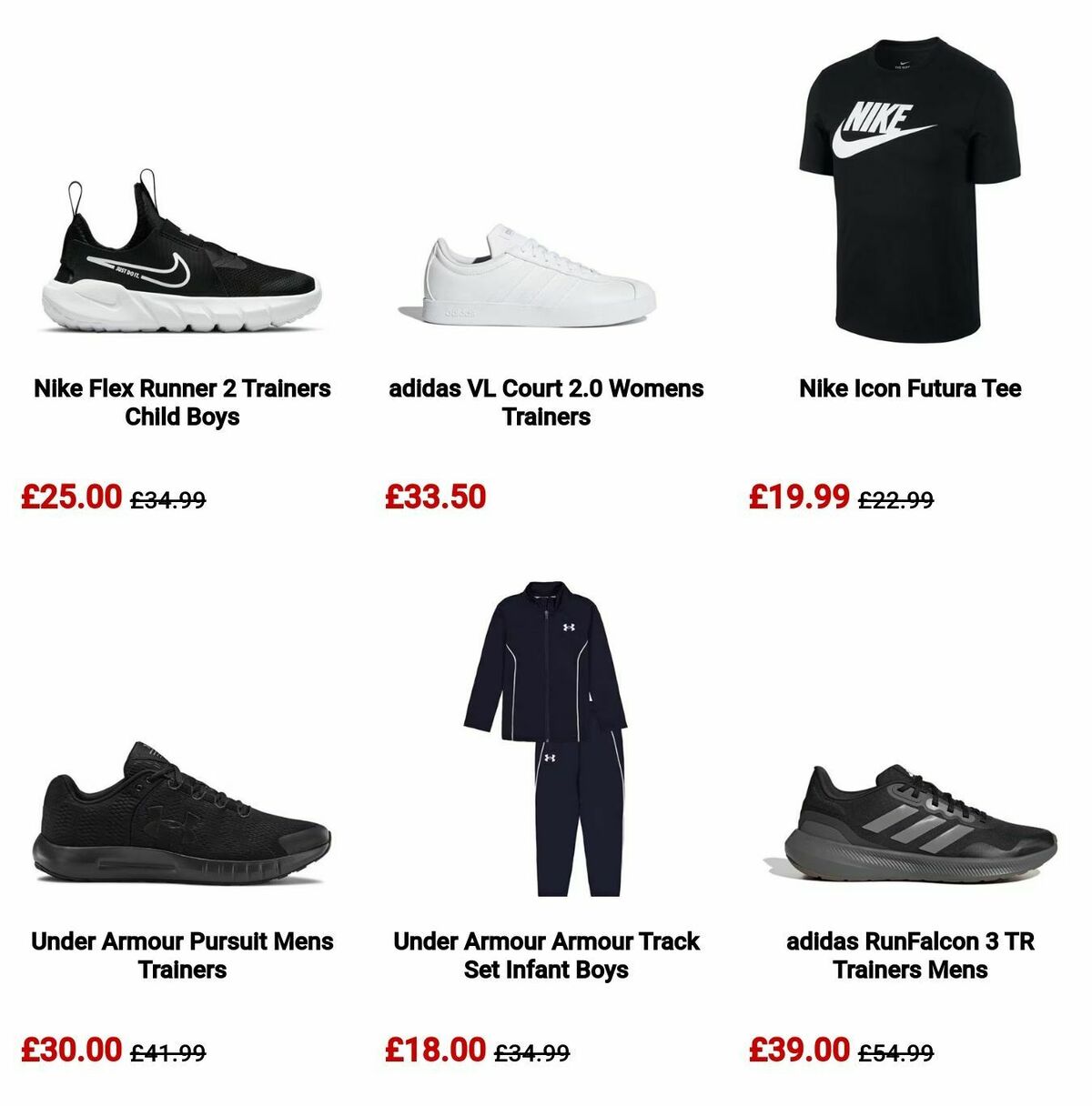 Sports Direct Offers from 12 August