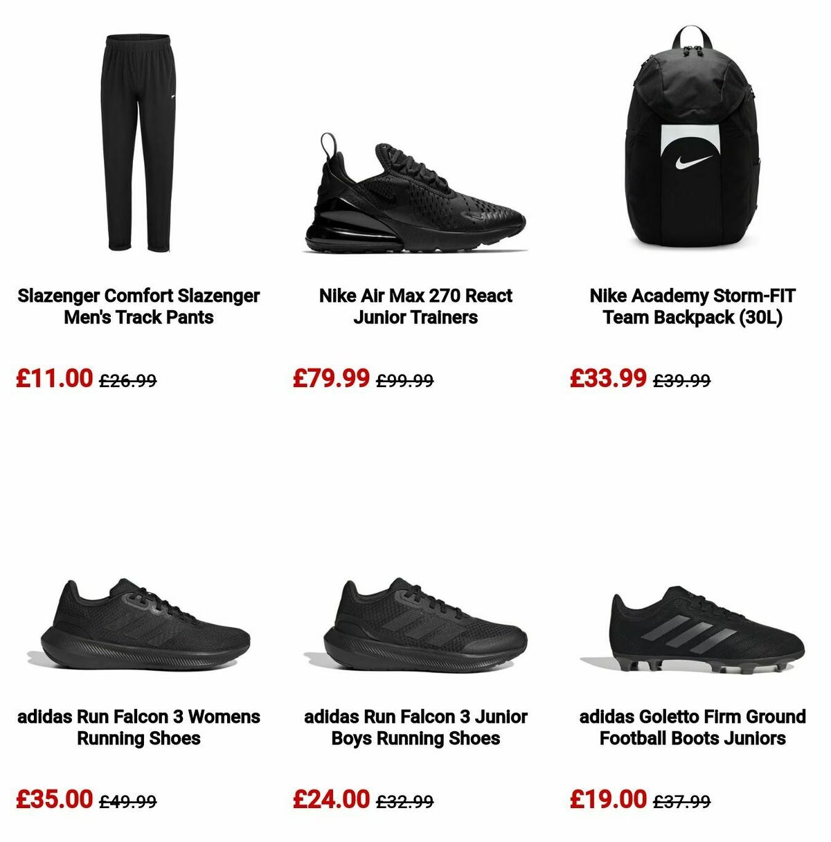 Sports Direct Offers from 12 August