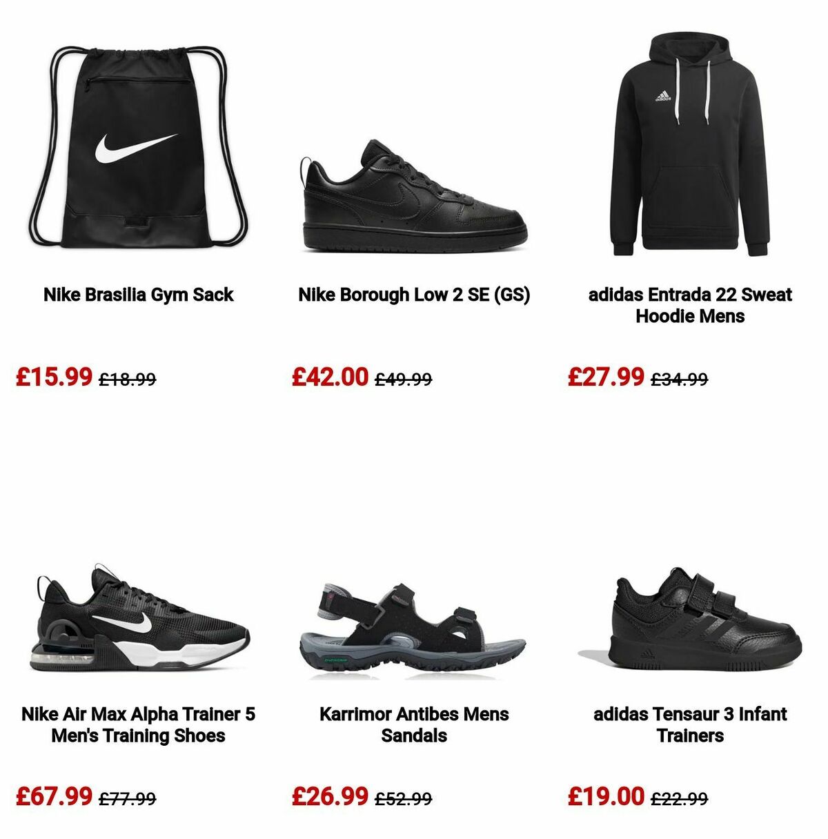 Sports Direct Offers from 12 August