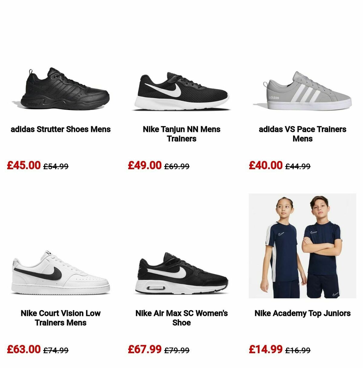 Sports Direct Offers from 12 August