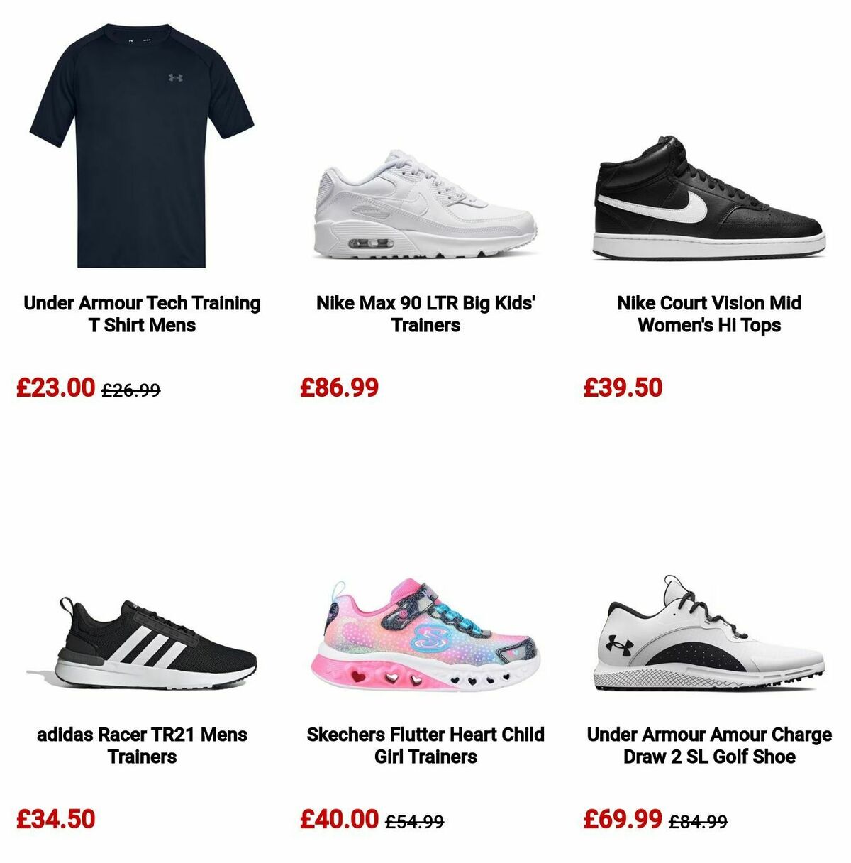 Sports Direct Offers from 12 August