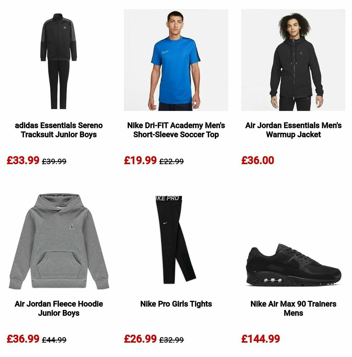 Sports Direct Offers from 12 August