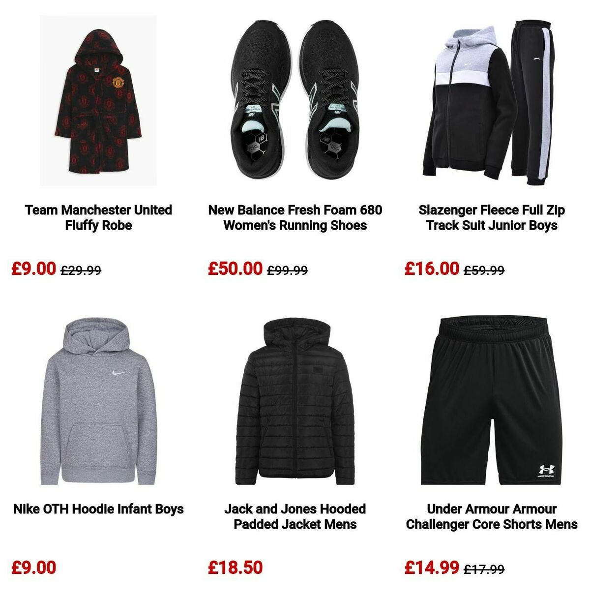 Sports Direct Offers from 12 August