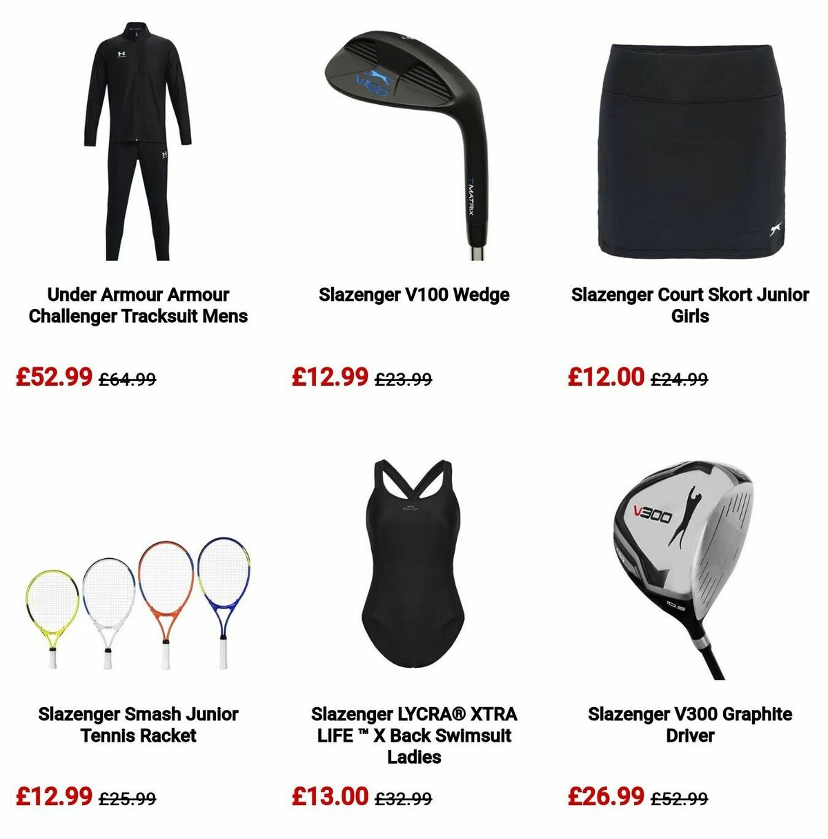 Sports Direct Offers from 12 August