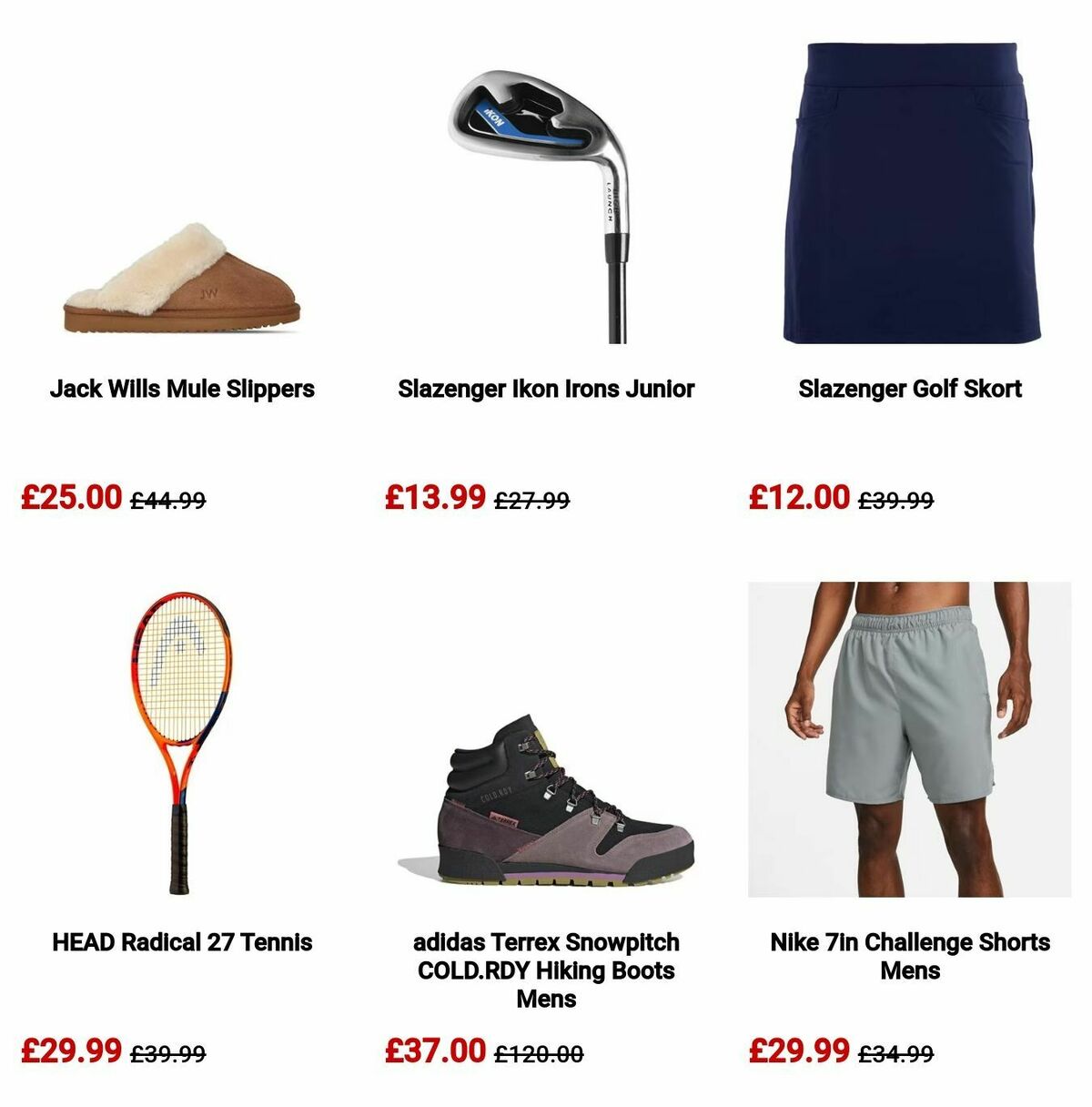 Sports Direct Offers from 12 August