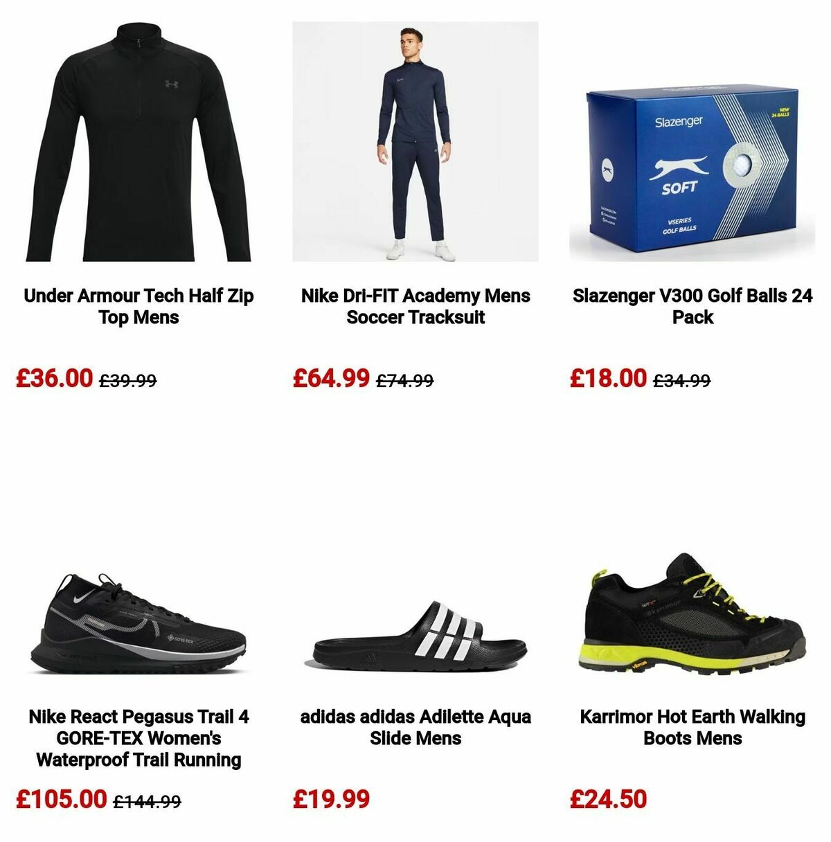 Sports Direct Offers from 12 August