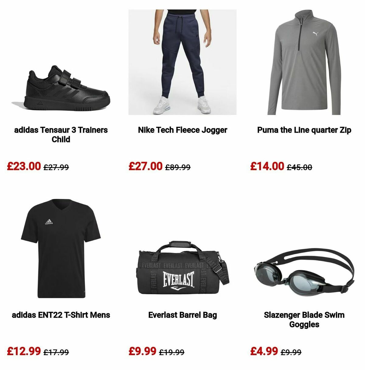 Sports Direct Offers from 12 August