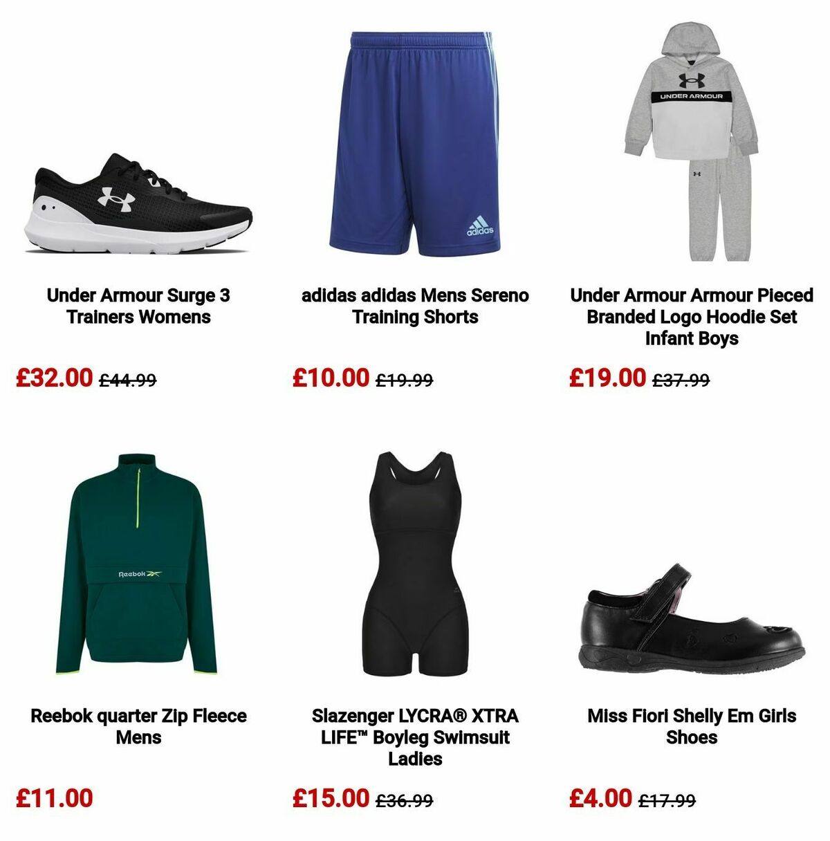 Sports Direct Offers from 12 August