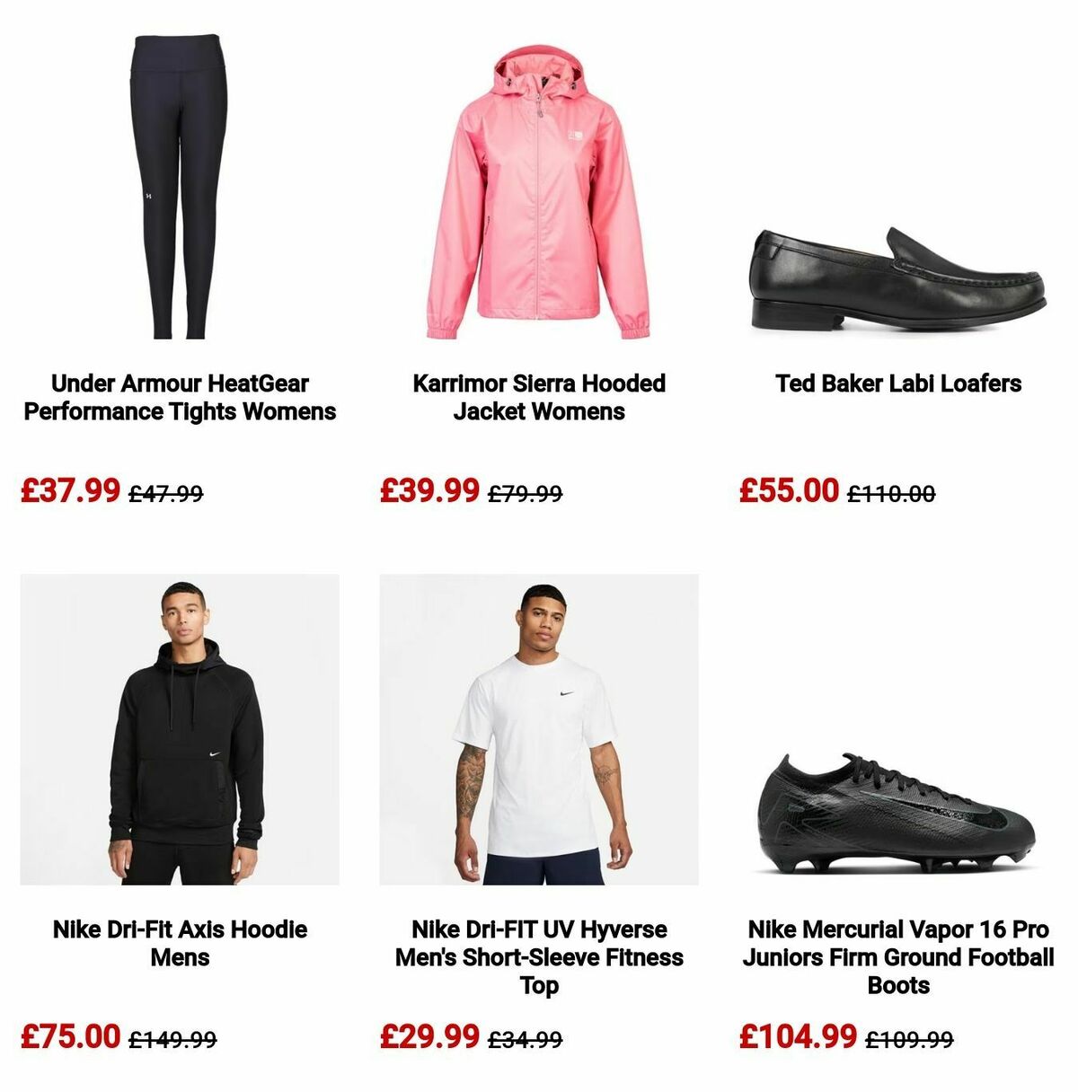 Sports Direct Offers from 27 August