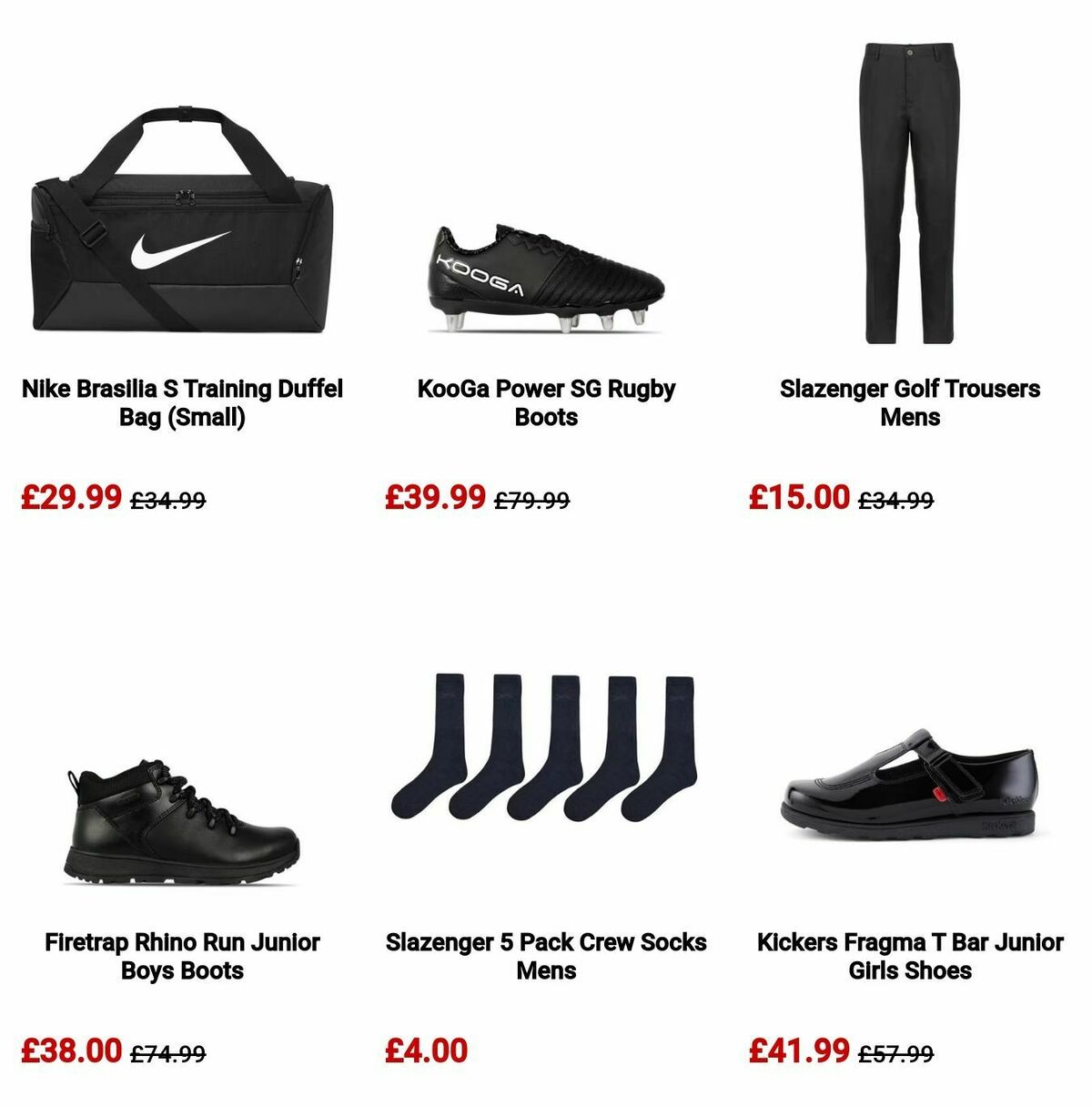 Sports Direct Offers from 27 August