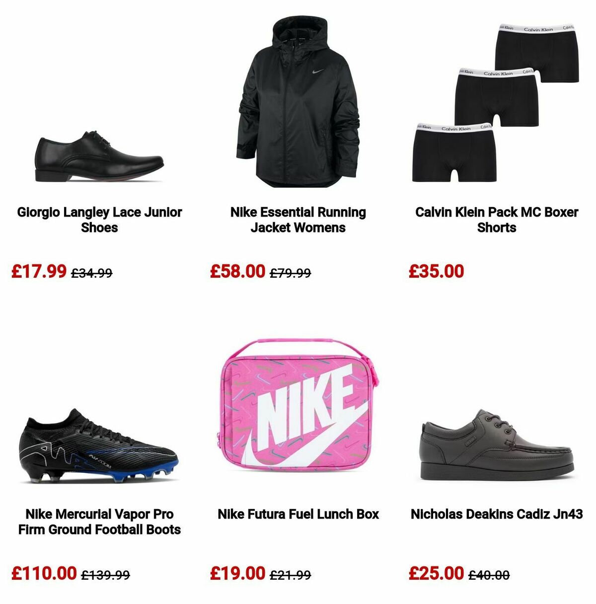 Sports Direct Offers from 27 August