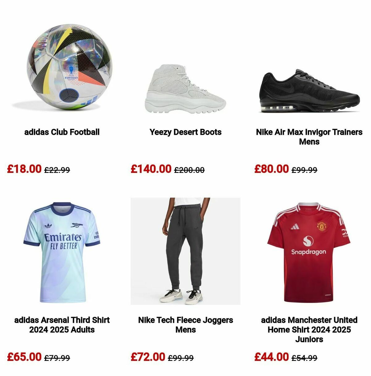 Sports Direct Offers from 10 November