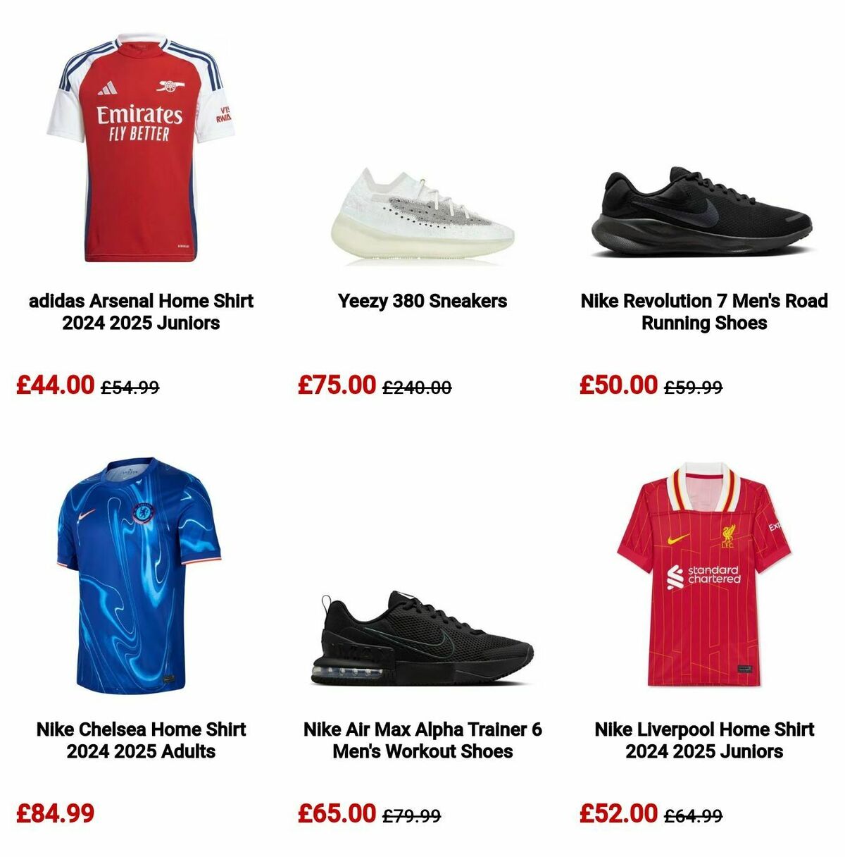 Sports Direct Offers from 10 November