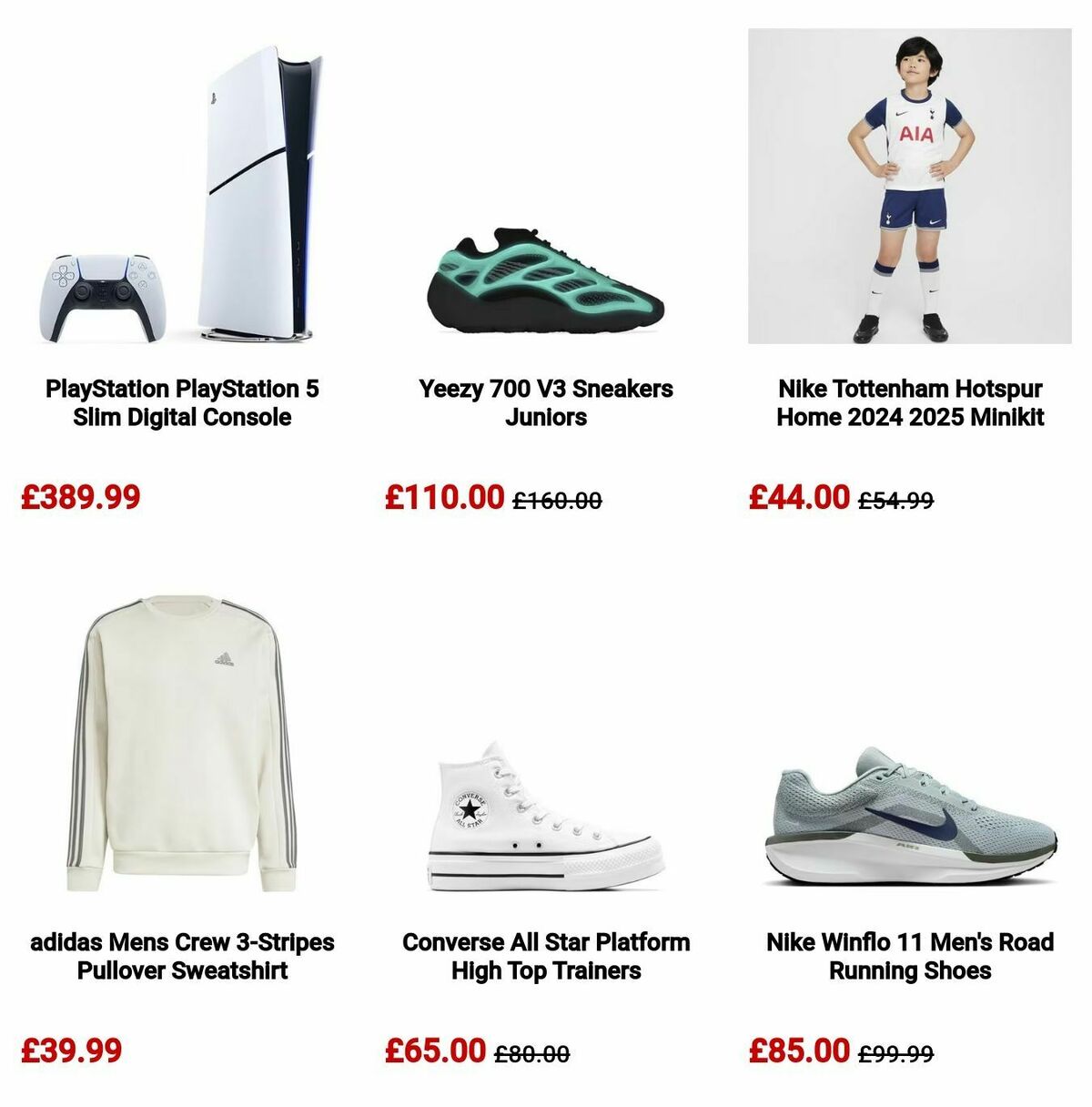 Sports Direct Offers from 10 November