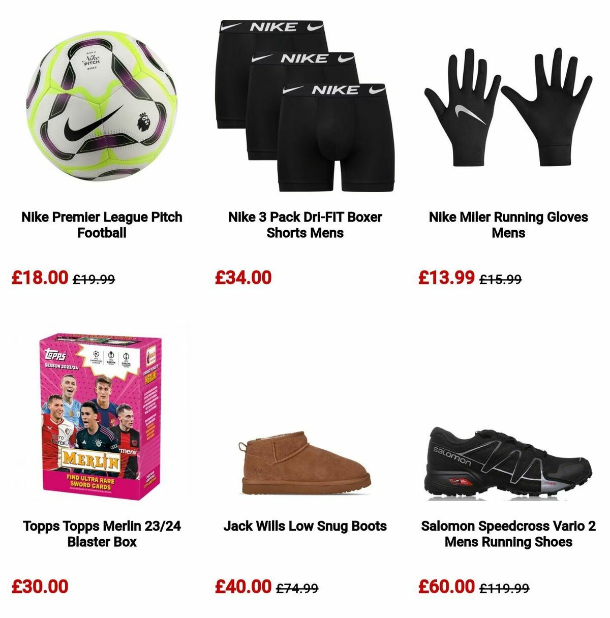 Sports Direct Offers from 10 November