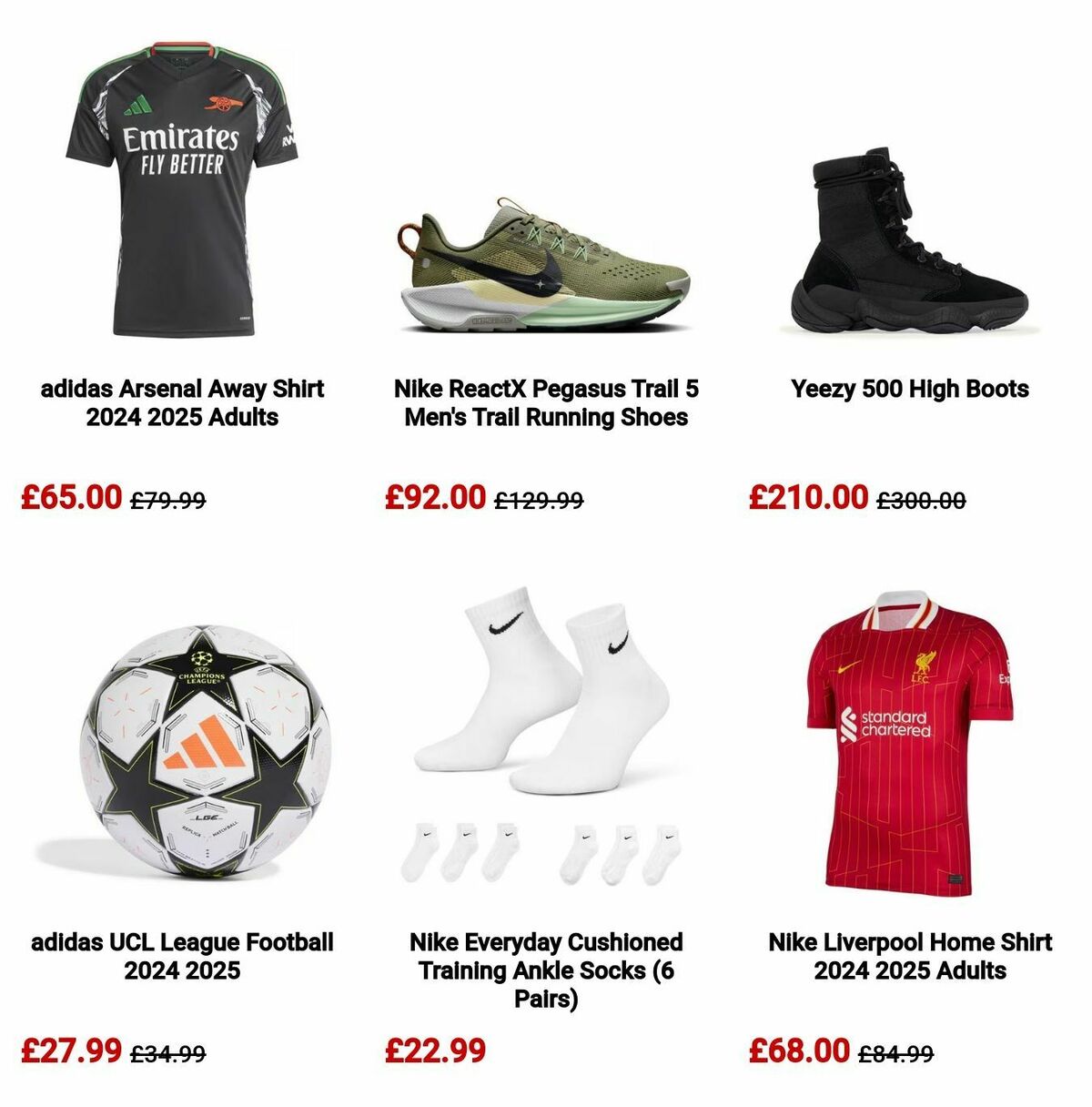 Sports Direct Offers from 10 November