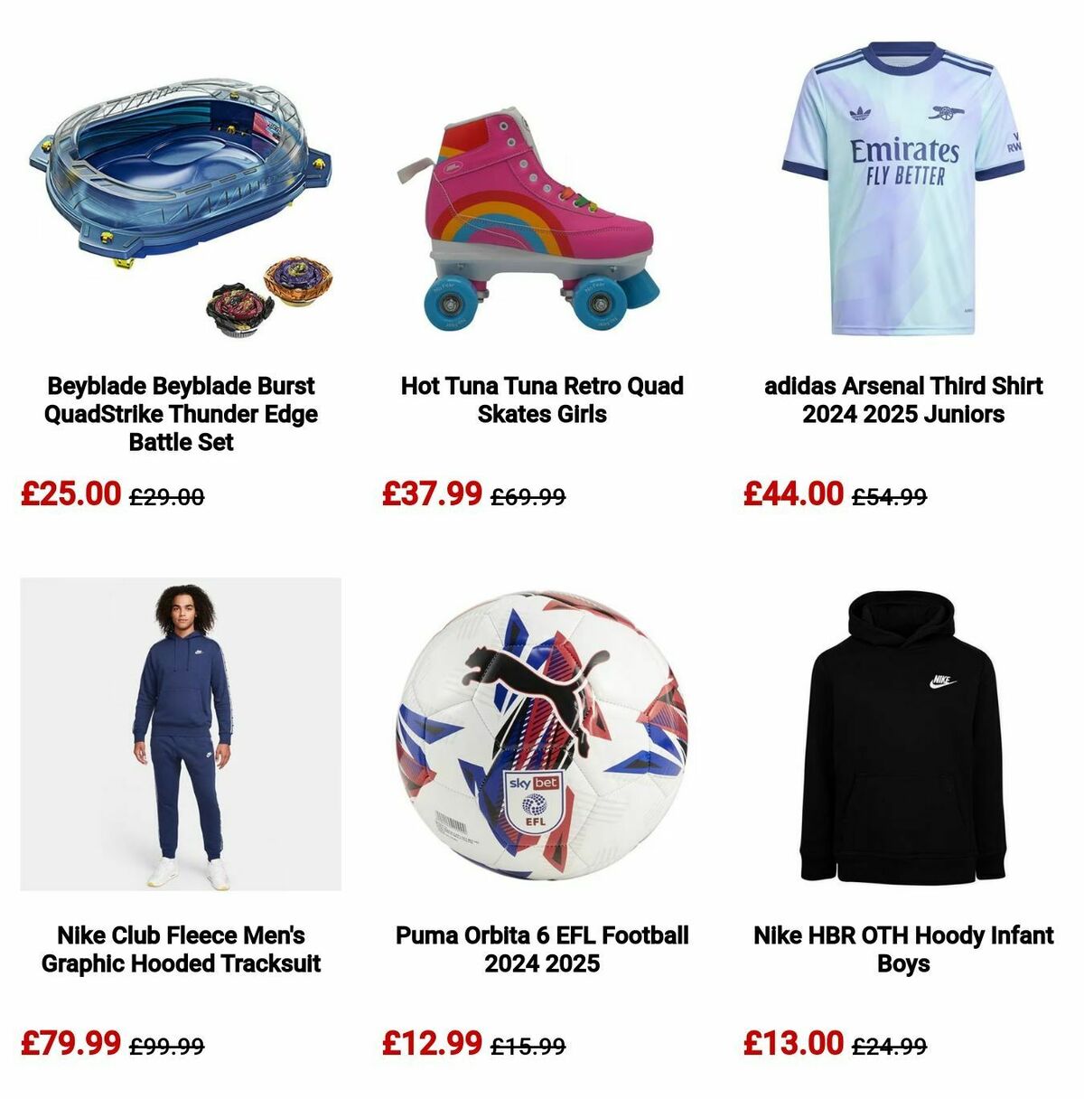 Sports Direct Offers from 10 November