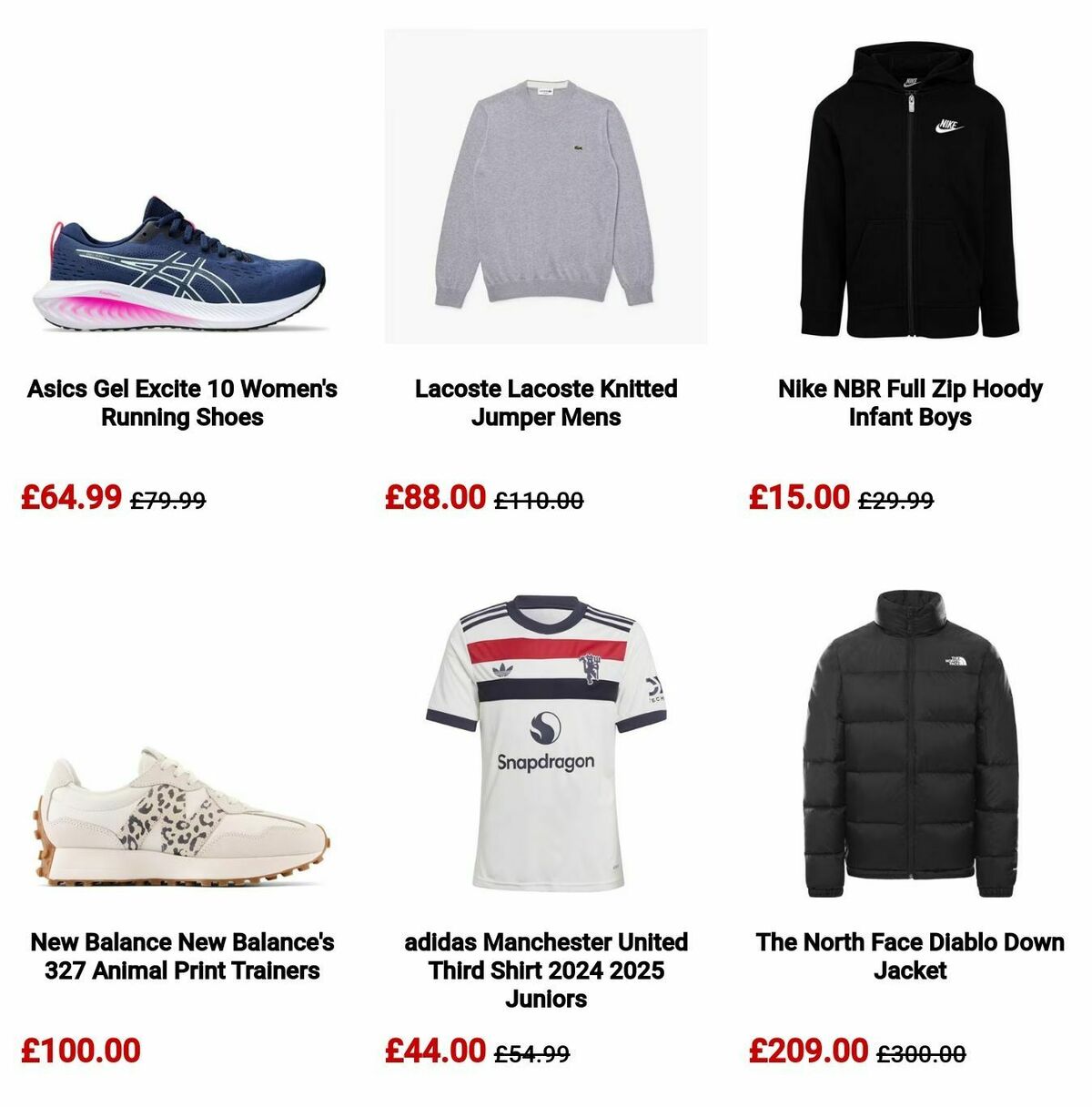 Sports Direct Offers from 10 November