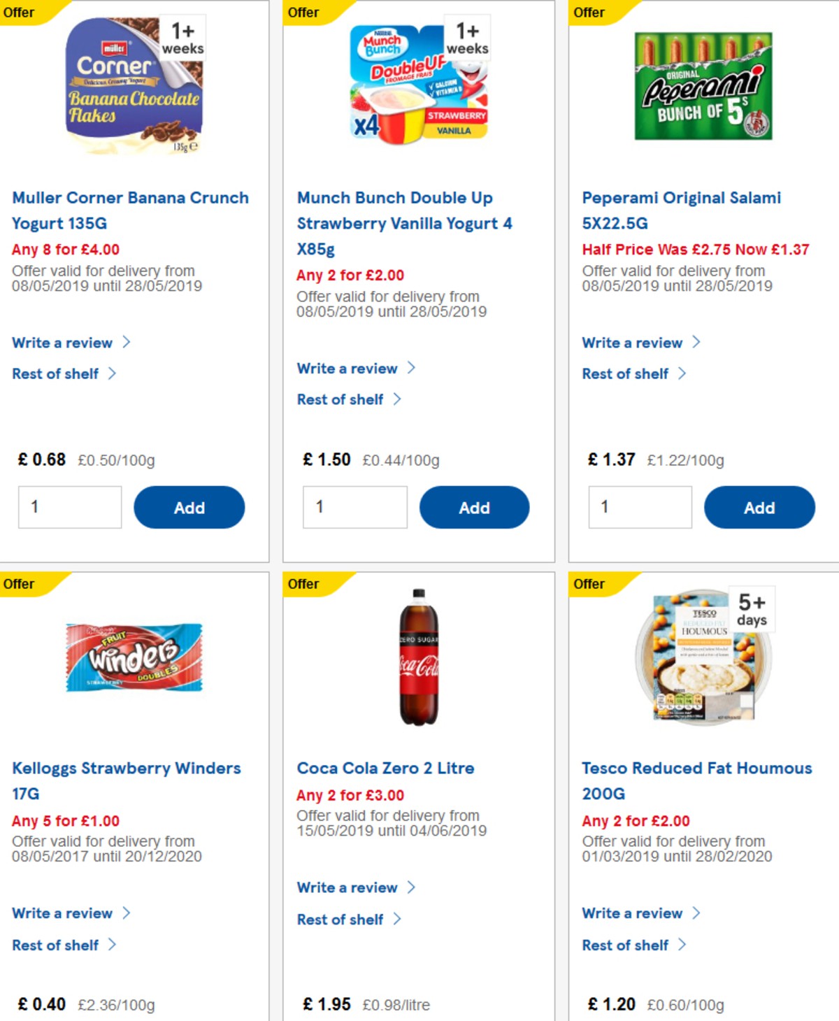 TESCO Offers from 22 May