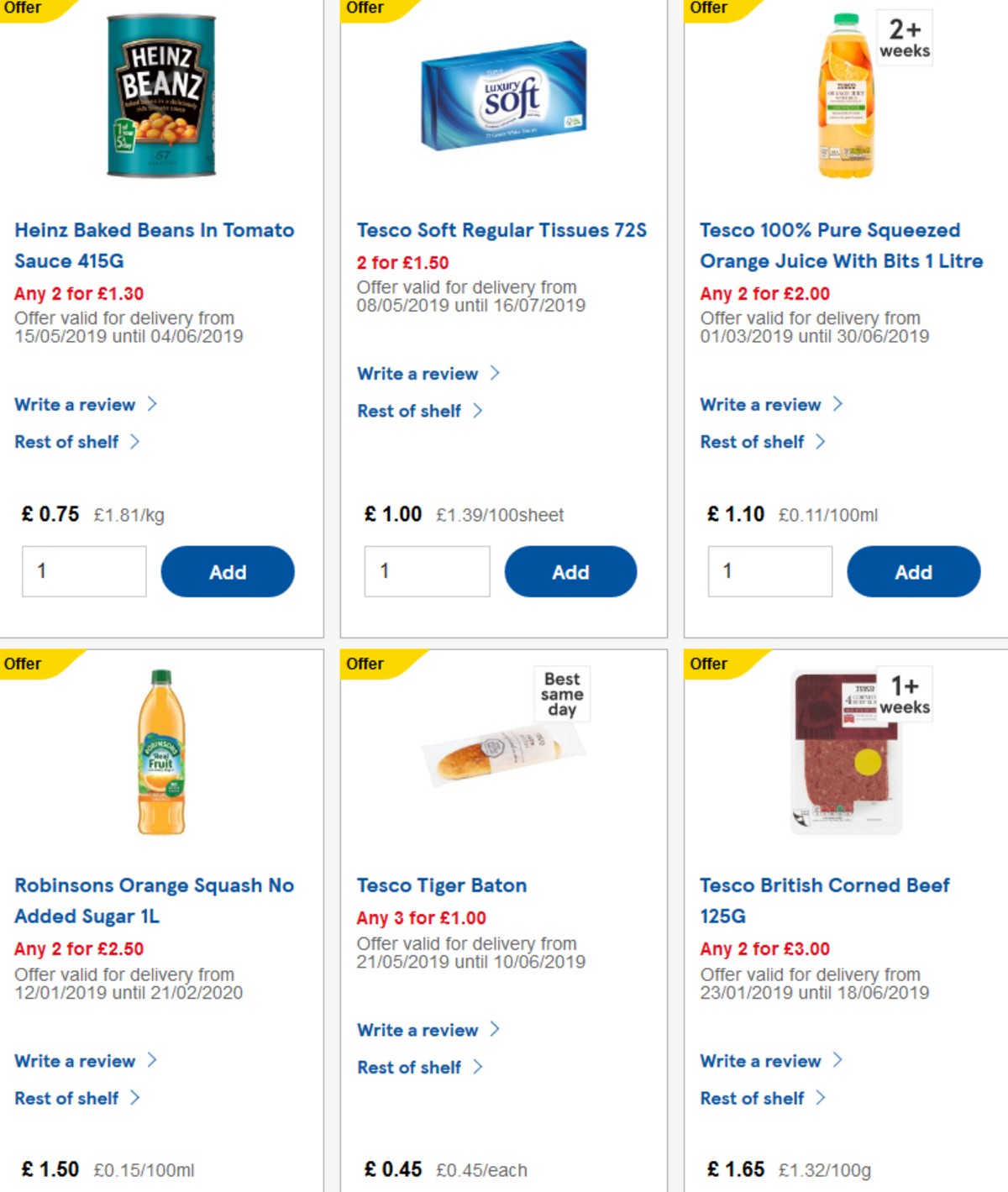 TESCO Offers from 22 May