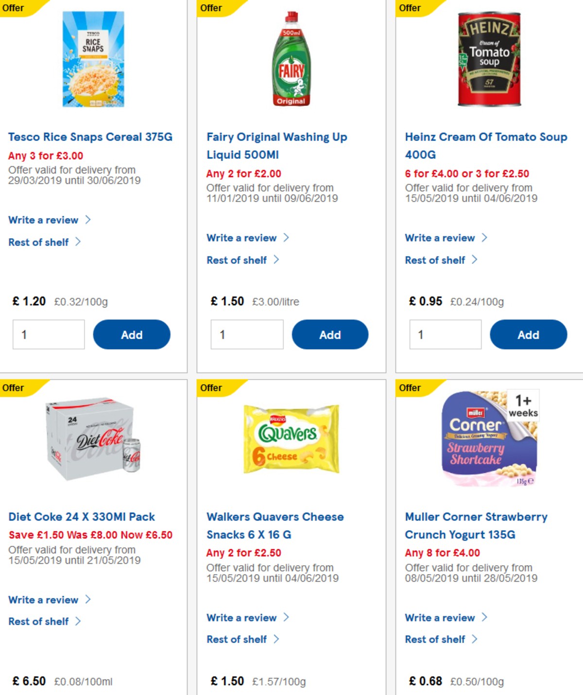 TESCO Offers from 22 May