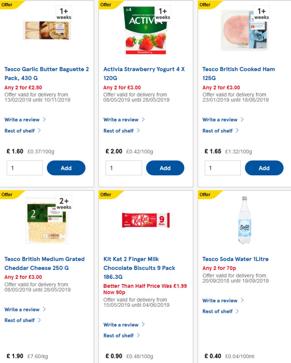 TESCO Offers from 22 May