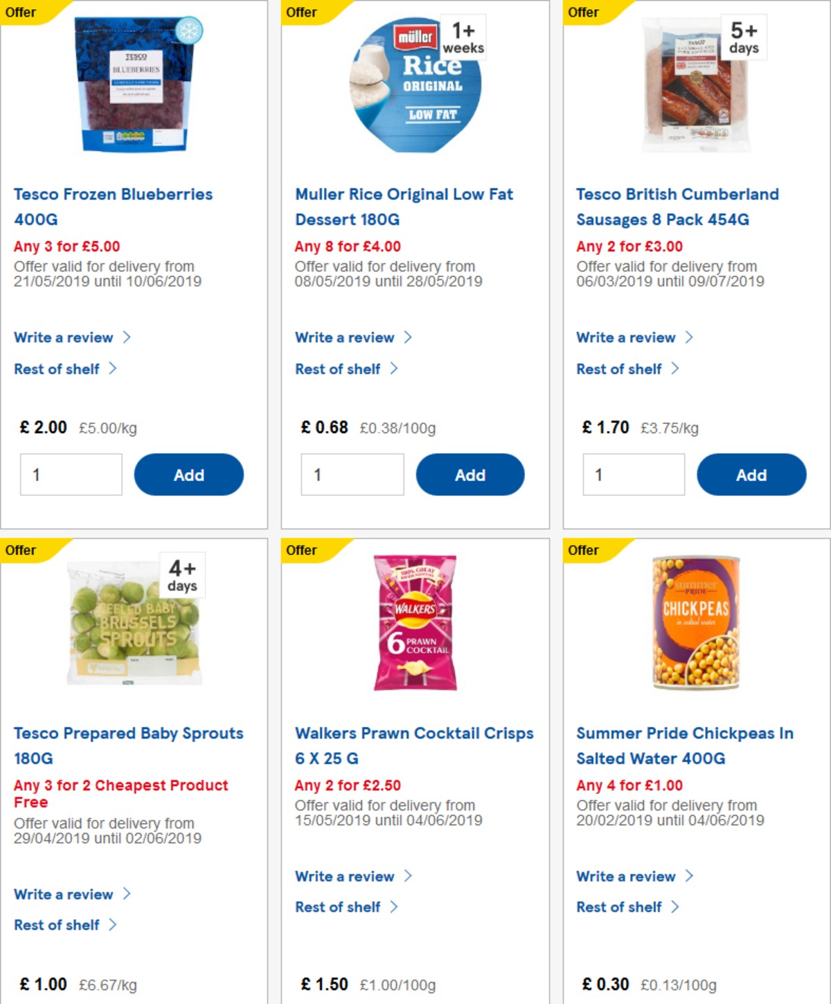 TESCO Offers from 22 May