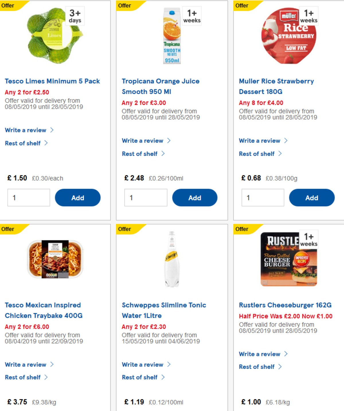 TESCO Offers from 22 May