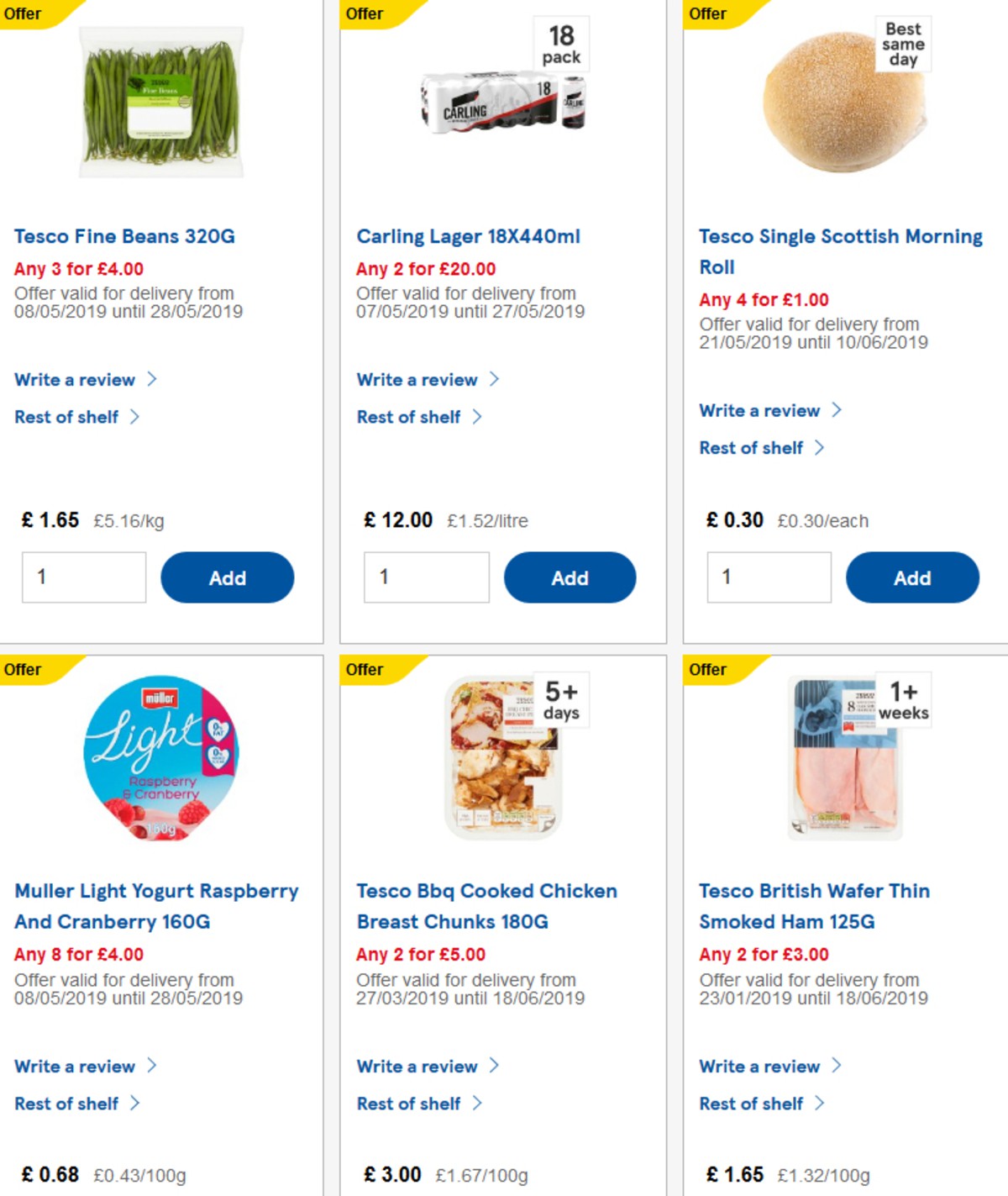 TESCO Offers from 22 May