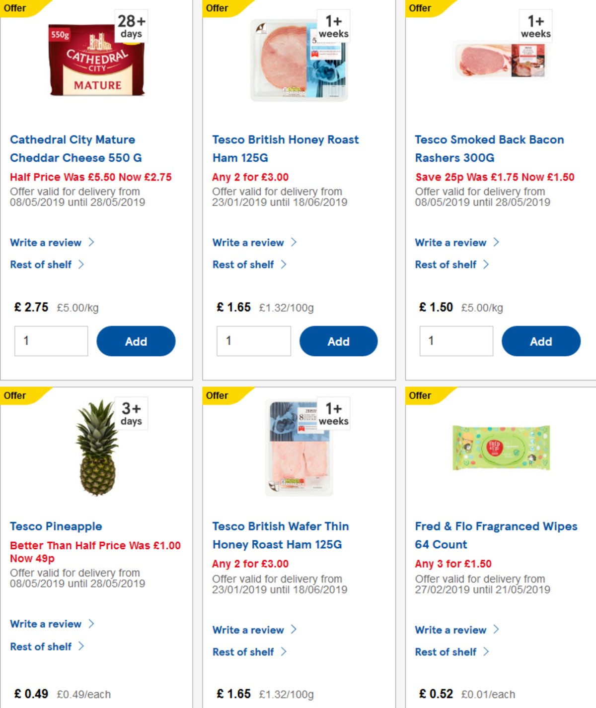 TESCO Offers from 22 May