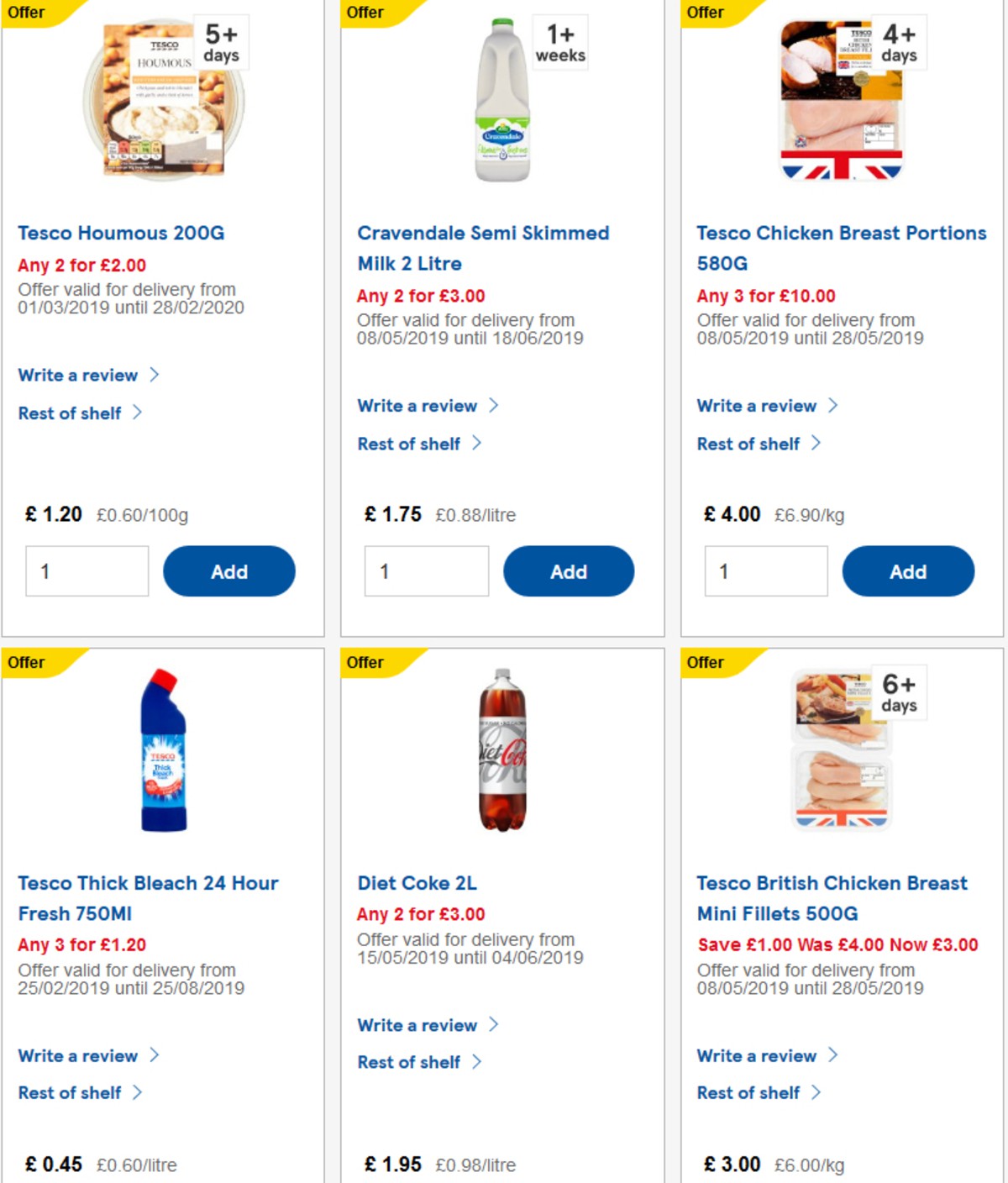 TESCO Offers from 22 May