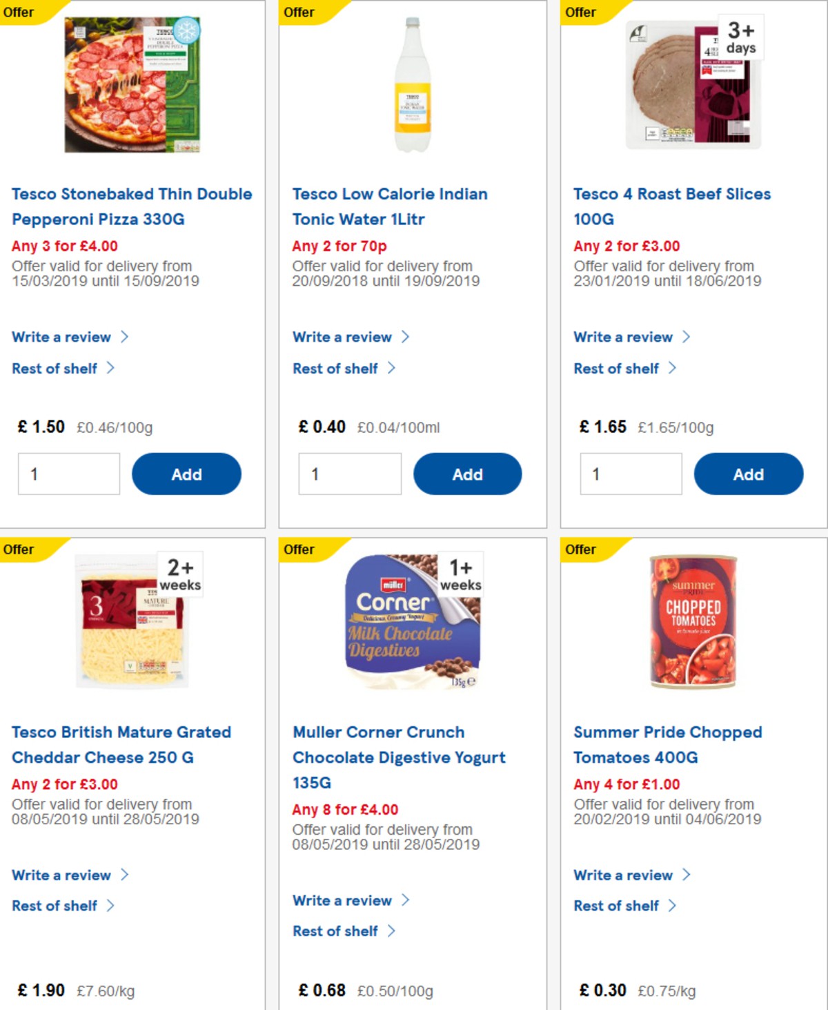 TESCO Offers from 22 May