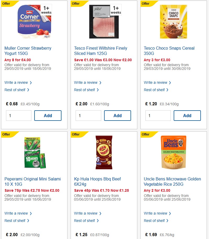 TESCO Offers from 19 June