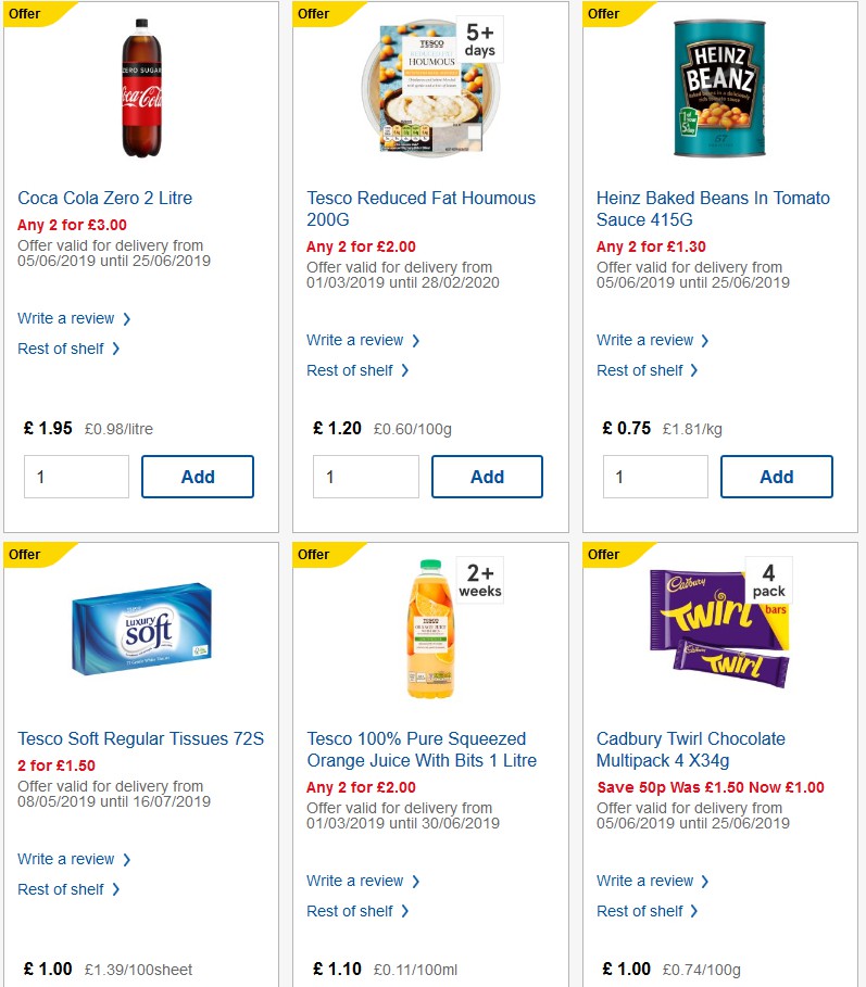 TESCO Offers from 19 June