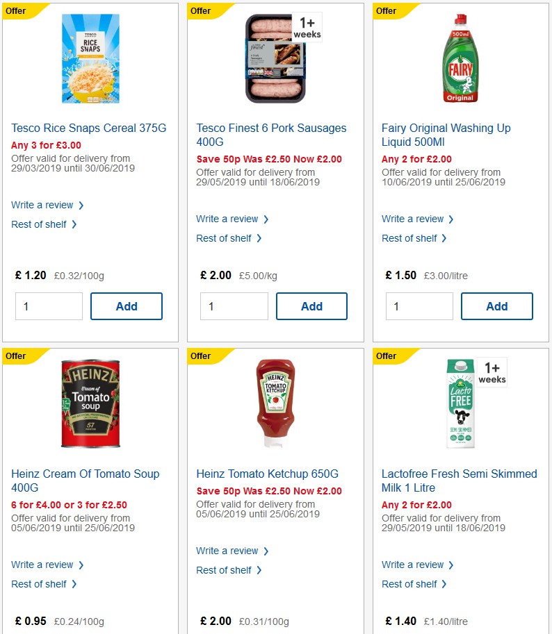 TESCO Offers from 19 June