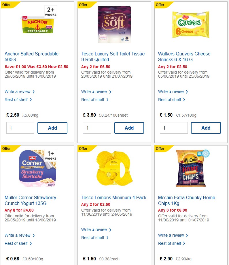 TESCO Offers from 19 June