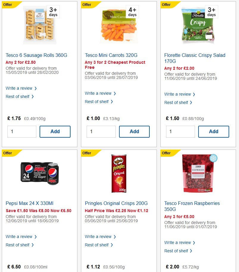 TESCO Offers from 19 June